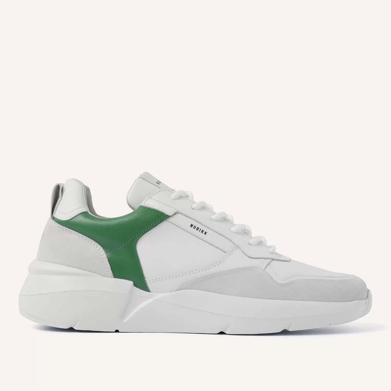 Nubikk Roque Road Wave White Green Sneakers For Men Online